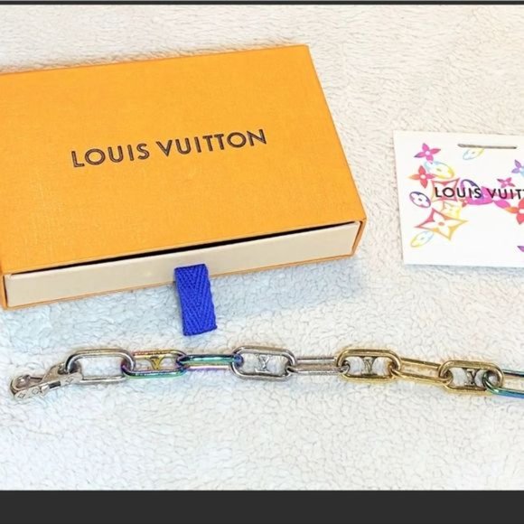 Louis Vuitton iridescent rainbow chain ⛓️ link bracelet - Picture 11 of 11